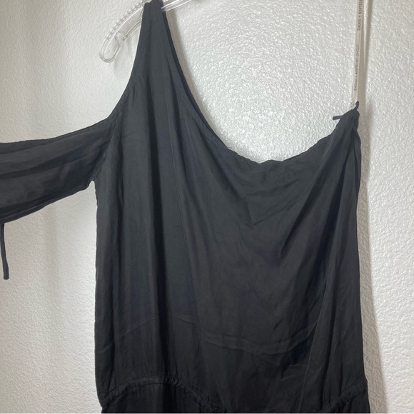 YFB YOUNG FABULOUS & BROKE Elodie Black One Shoulder Maxi Cupro Dress XS - Picture 8 of 16